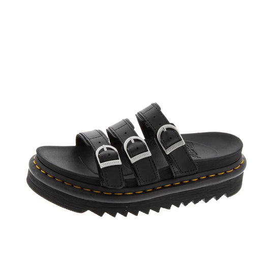Dr Martens Blaire Slide Hydro Leather Left Angle View