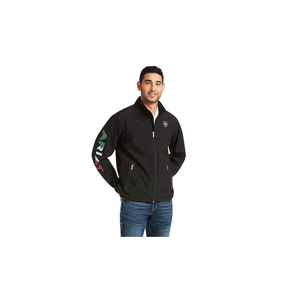 Ariat Men's Black Mexico New Team Softshell Jacket