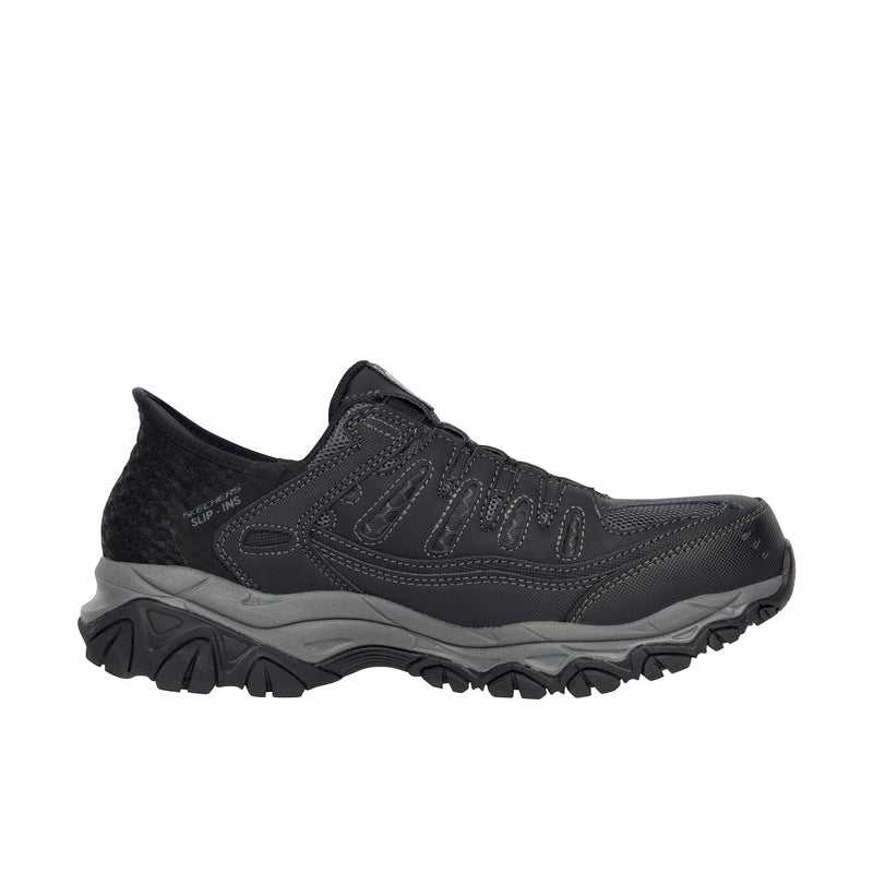 Skechers Slip Ins - Cankton - Faison Steel Toe Black – Shoeteria