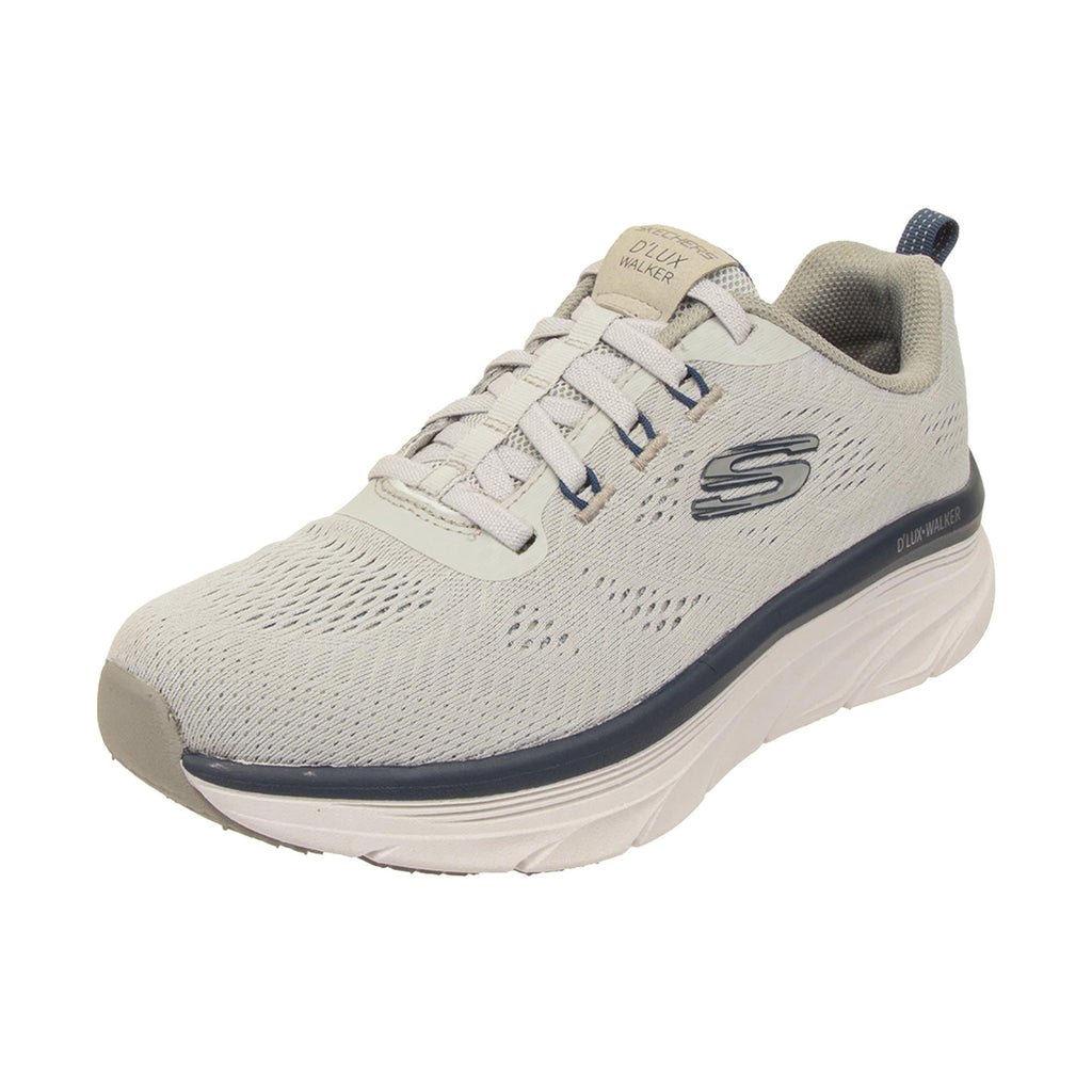 Skechers DLux Walker - Commuter Gray/Navy | Shoeteria