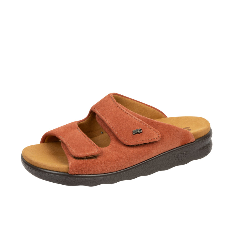 Load image into Gallery viewer, SAS Cozy Sandal Left Angle View
