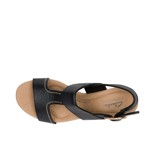 Clarks Womens Giselle Style Black Leather – Shoeteria