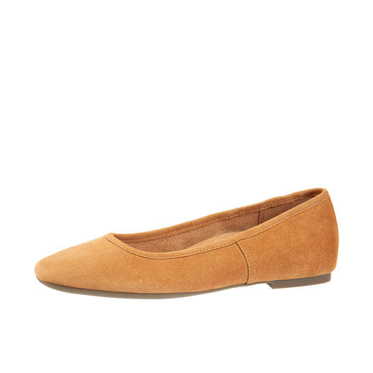 Vionic Womens Orinda Square Toe Ballet Flat Camel – Shoeteria