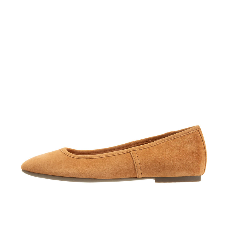 Vionic Womens Orinda Square Toe Ballet Flat Camel – Shoeteria