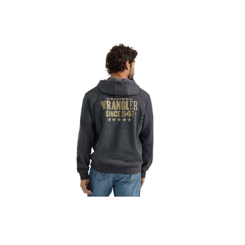 Load image into Gallery viewer, Wrangler Graphic Knit Hoodie Back View
