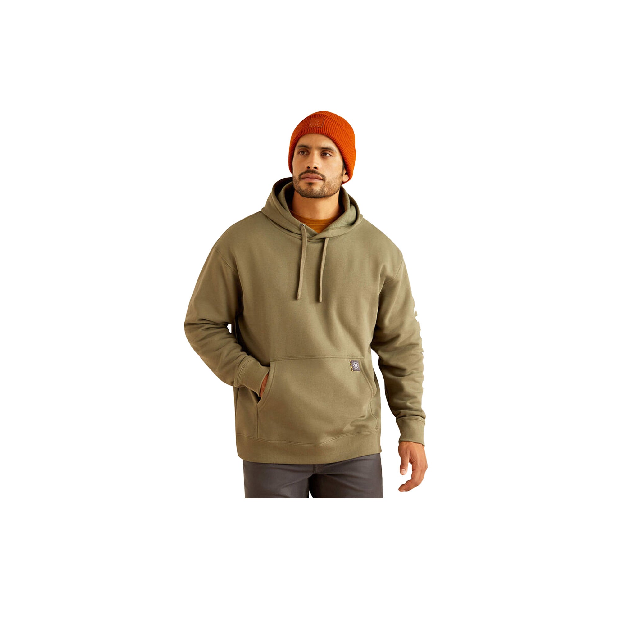 Ariat Rebar Roughneck Pullover Hoodie Deep Lichen