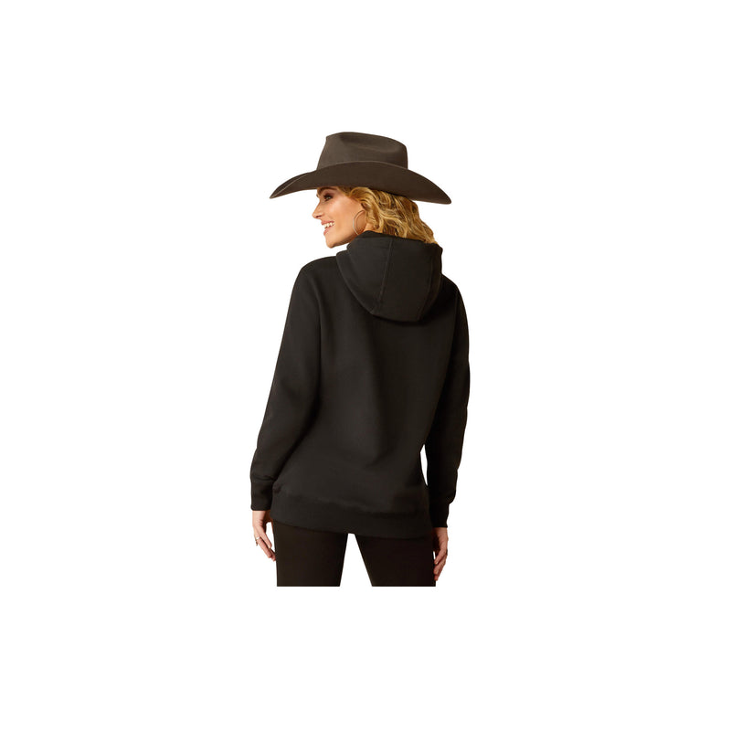 Load image into Gallery viewer, Ariat Steer Stitch Hoodie Back View
