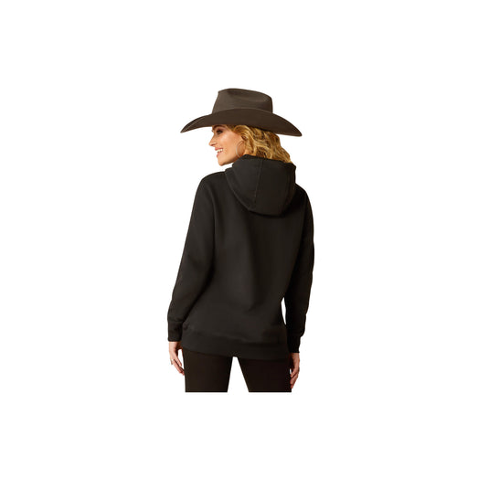 Ariat Steer Stitch Hoodie Back View