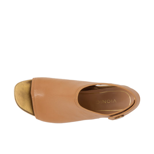 Vionic Womens Valencia Heeled Sandal Camel