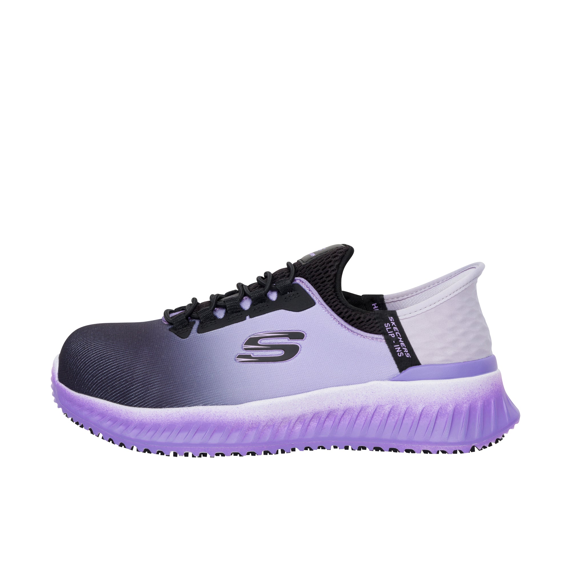 Skechers Womens Slip-Ins - Tilido - Ombray Composite Toe Black/Purple