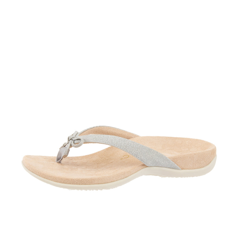 Load image into Gallery viewer, Vionic Womens Bella Toe Post Sandal Silver
