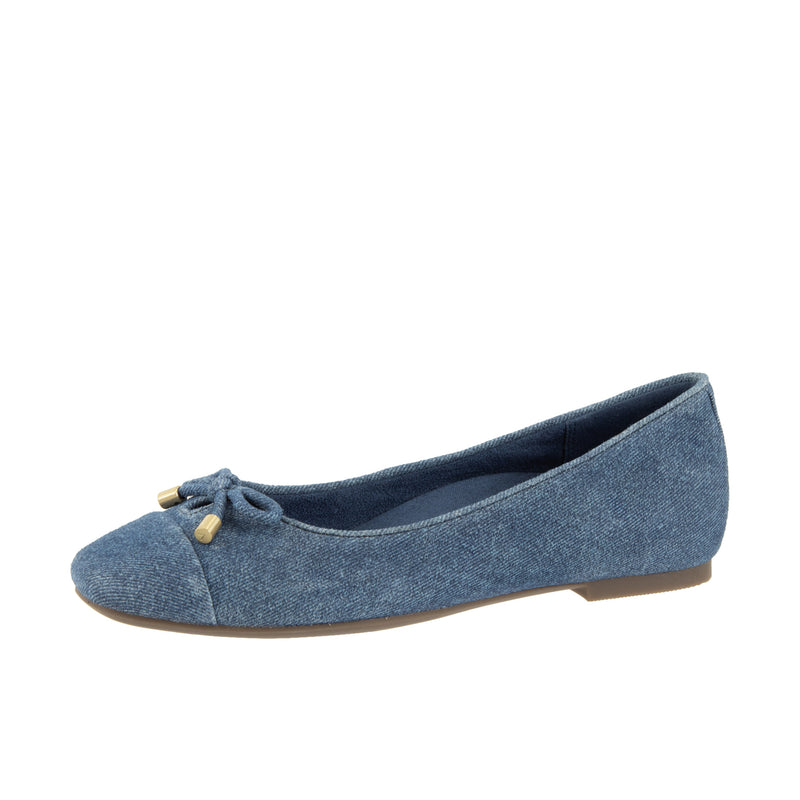 Load image into Gallery viewer, Vionic Womens Klara Ballet Flat Denim Blue
