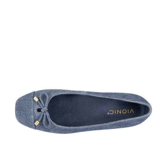 Vionic Womens Klara Ballet Flat Denim Blue