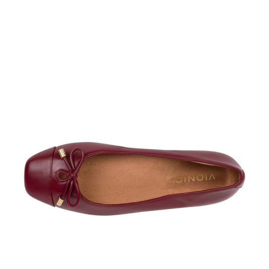 Vionic Womens Klara Ballet Flat Syrah